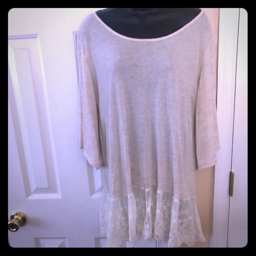 Vision lace T shirt/ tunic